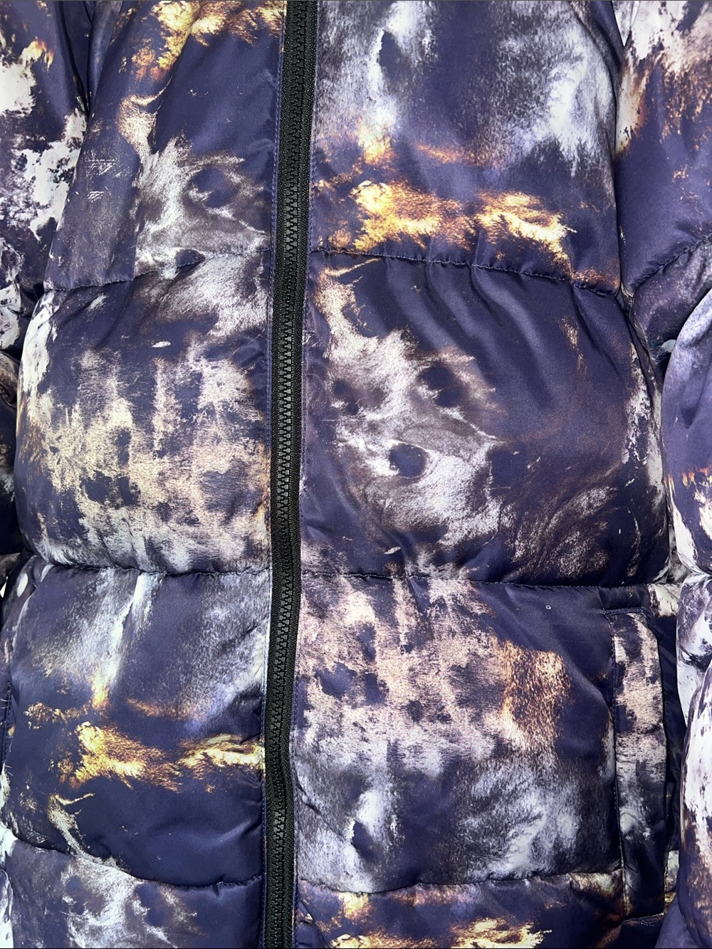 ASOS Abstract Earth Print Puffer Jacket - Picture 2 of 10